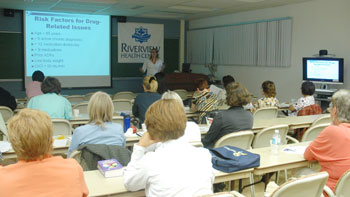 A picture of an orientation/class session at Riverview Health Centre