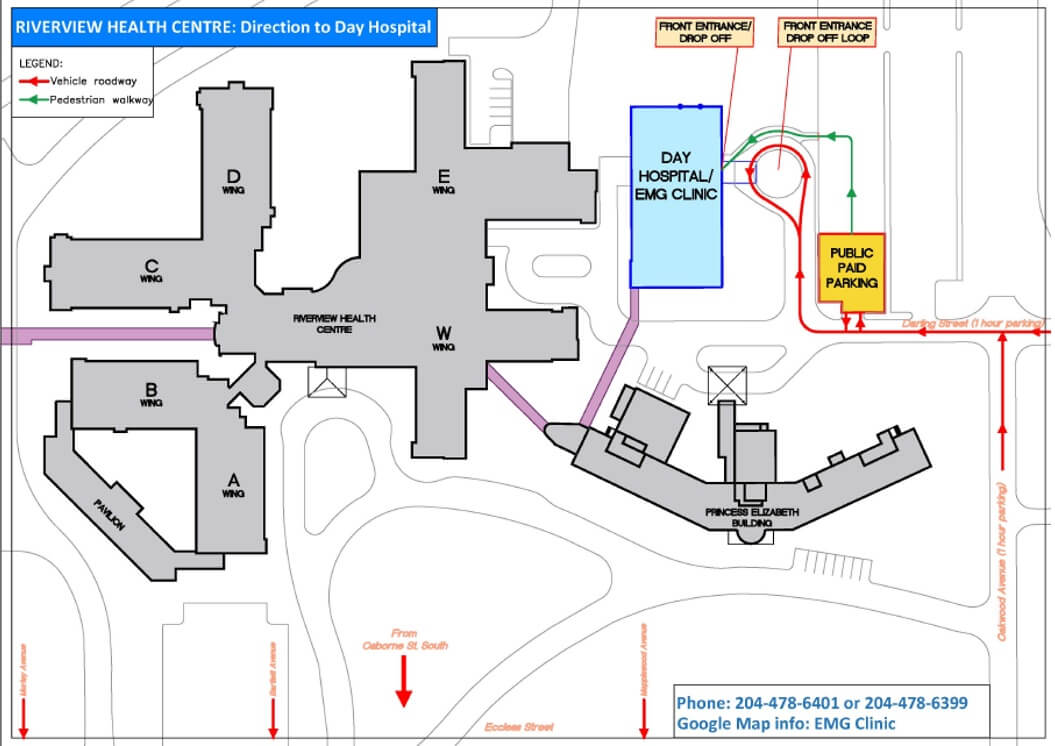 A picture of Riverview Health Centre map