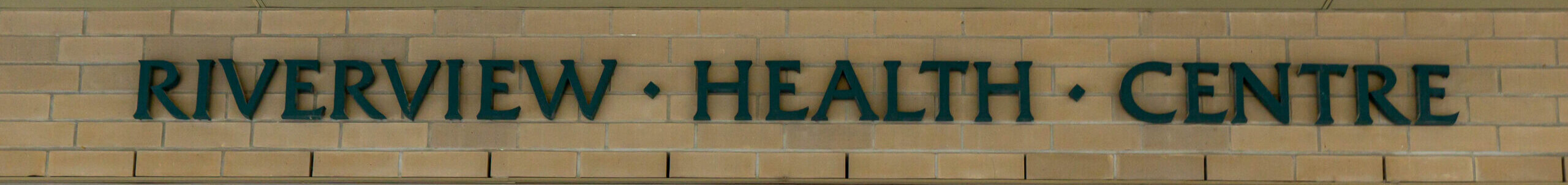 Riverview Health Centre Sign